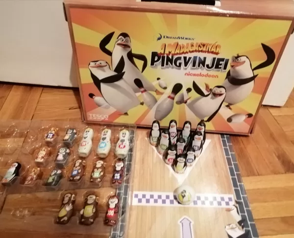 Madagaszkár pingvinjei mini bowling 2000